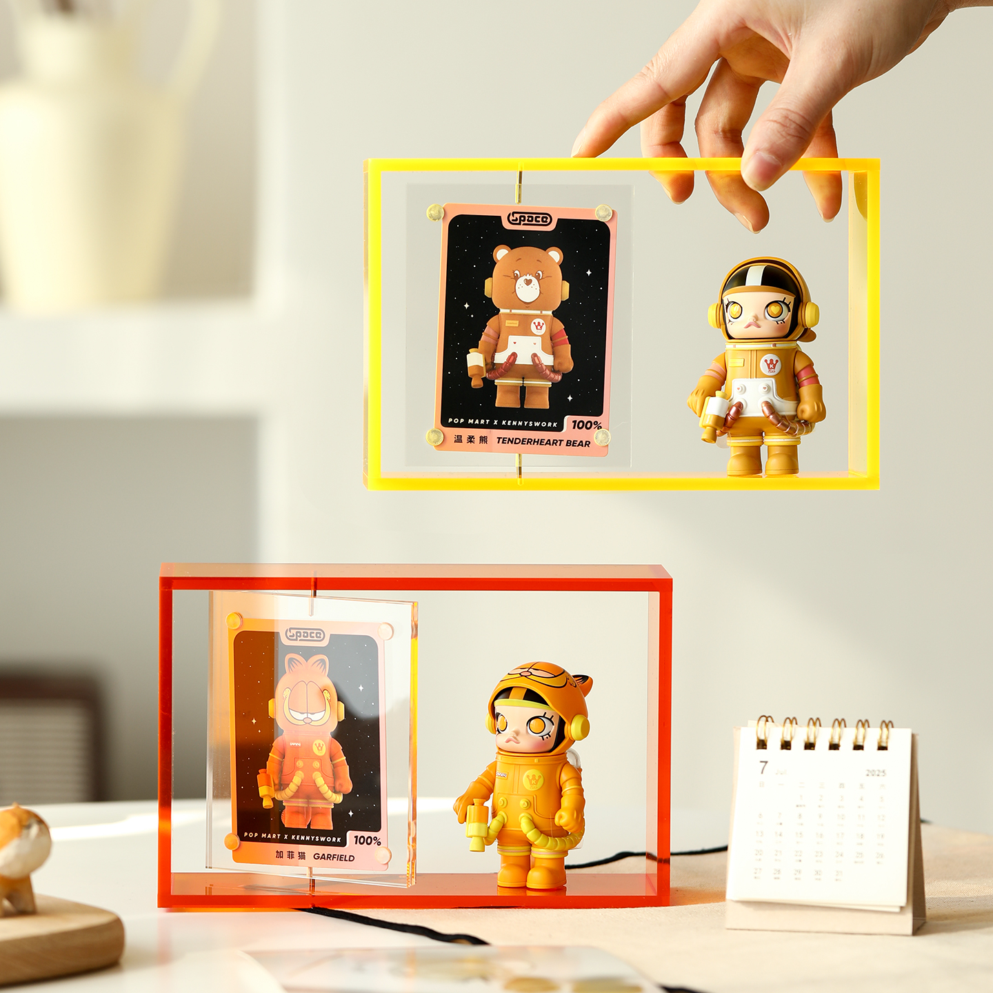 泡泡玛特盲盒身份证收纳展示架