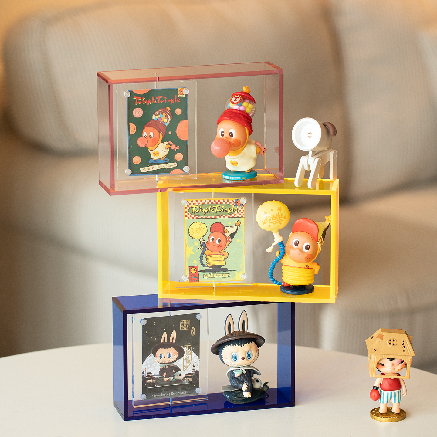 盲盒身份卡收纳展示架泡泡玛特