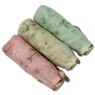 太阳城五折双层超轻超小金骨色胶防晒防紫外线遮阳伞太阳伞52980