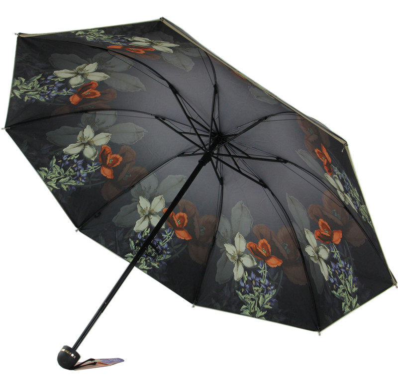 安娜淑遮阳伞双层伞布双层黑胶防晒防紫外线太阳伞晴雨两用女9321