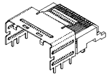 MiniSAS 内部板端连接器 36针 75783-0152