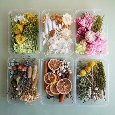 盒装彩色混搭天然干花DIY材料包