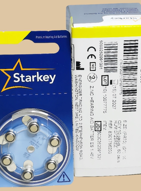 英国进口原装Starkey斯达克S10A助听器专用电池A10耳机电池子PR70