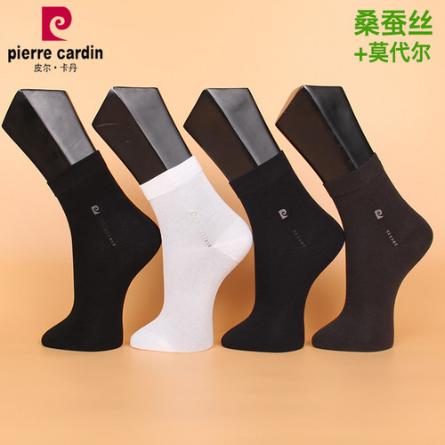 皮尔卡丹男袜桑蚕丝夏款薄棉商务