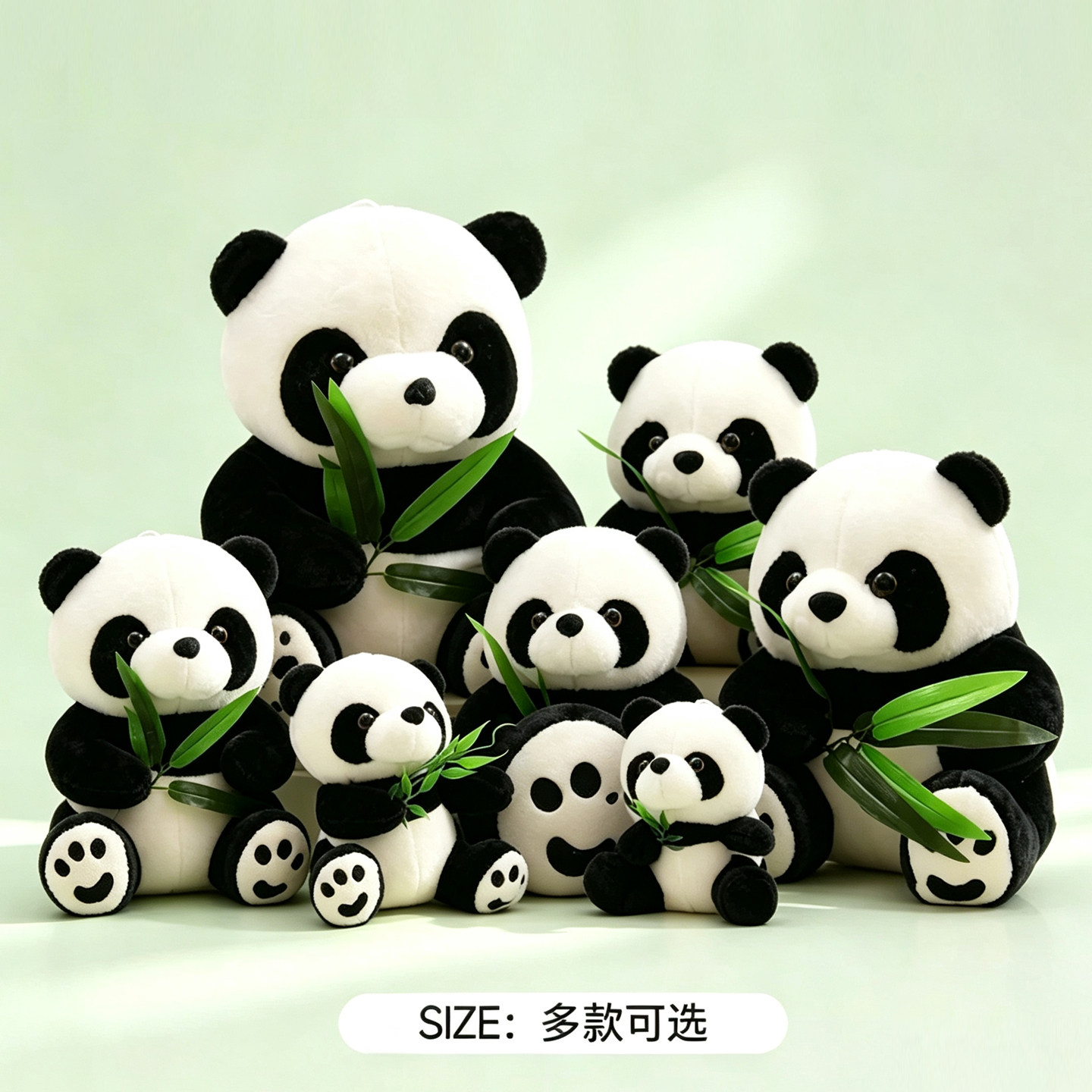 熊猫玩偶公仔毛绒玩具仿真国宝图片