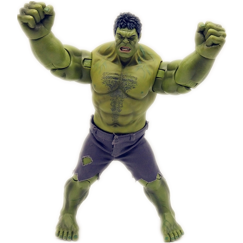 复仇者联盟3电影大号绿巨人浩克美国队长3可动人偶带手套手办玩具