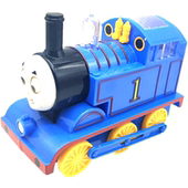 电动小火车万向旋转大号万向轮灯光音乐感应障碍返回火车儿童玩具