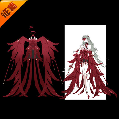 征集定金悠窝窝鸣潮 弗洛洛 忘川 cos 同人C服 cosplay服装仙侠风