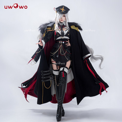 现货悠窝窝原神cosplay 申鹤 军礼cos 服装女 画师同人授权