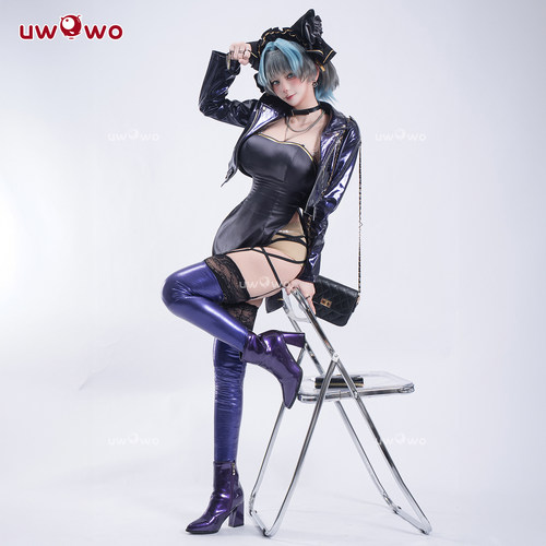 预售悠窝窝cosplay碧蓝航线 WF2025夏 柴郡日常小礼服 cos服