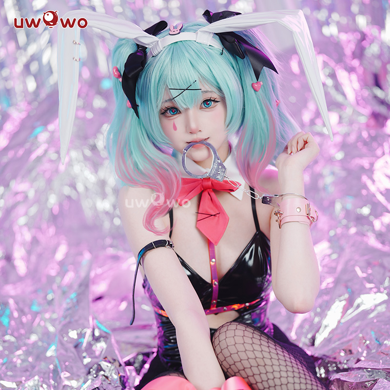 预售Uwowo悠窝窝cosplay兔子洞初音 cos服装女兔女郎初音未来