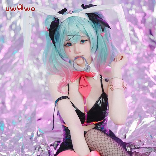 预售Uwowo悠窝窝cosplay 初的音律 兔子洞cos 服装女皮衣兔女郎