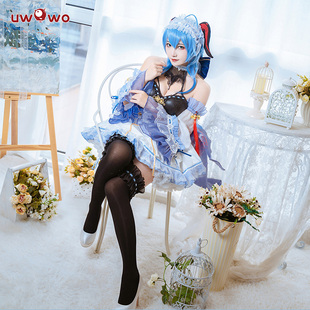 椰羊 同人C服 王小美 预售Uwowo悠窝窝原神cosplay甘雨同人女仆装
