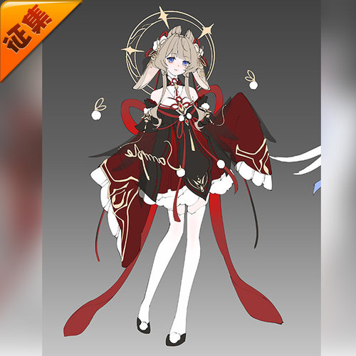 征集定金悠窝窝原神 木偶 桑多涅 古风玉兔 cosplay服装女 C服