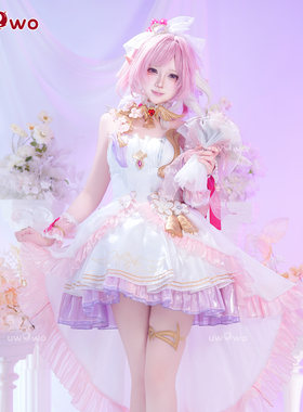 预售悠窝窝cosplay崩坏三 爱莉希雅 花之巡礼 cos 同人C服
