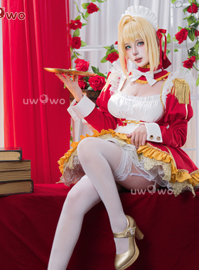 现货悠窝窝cosplay FGO 尼禄 女仆 cos 服装女 C服 女仆装