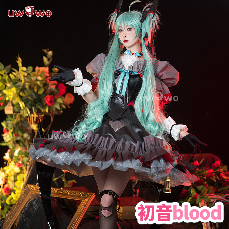 预售Uwowo悠窝窝初音未来cosplay初音blood血小恶魔服装女MIKU