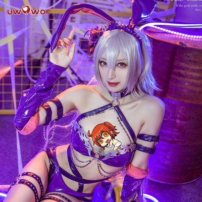 现货FGO黑贞德兔女郎cosplay服装女同人内衣礼服FateGo全套