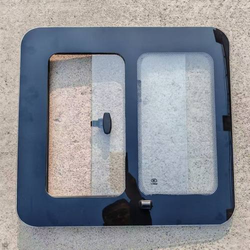 半封闭电动三轮车篷车快递车侧门门窗圆角玻璃