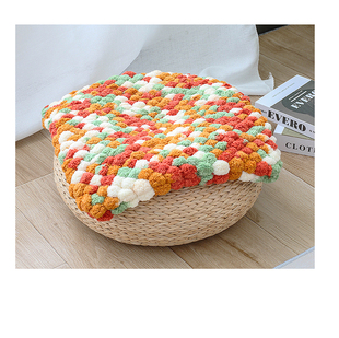 球球线坐垫线钩织毯子大球球毛线手工编织dkLiy粗线球毛线团勾垫