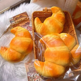 PU Foam Realistic Bread Croissant Slow Rebound Bakery