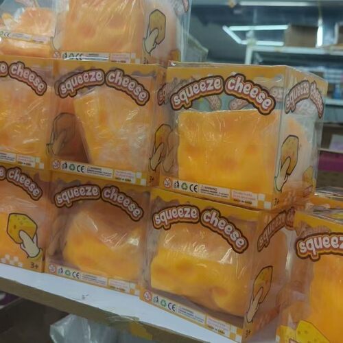 Large Simulation Cheese Squishy Jumbo Stress Relief Toy Gift