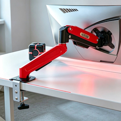 Monitor Arm Mount Stand No Drill Lift