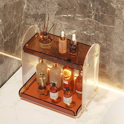 Luxury Acrylic Bathroom Vanity Organizer Makeup Box
