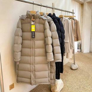 河南台前羽绒鹅绒服女中长款2025新款极寒加厚保暖连帽情侣冬装过