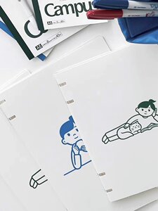 KOKUYO国誉活页本四孔轻薄Noritake联名B5A5不硌手学生用笔记本