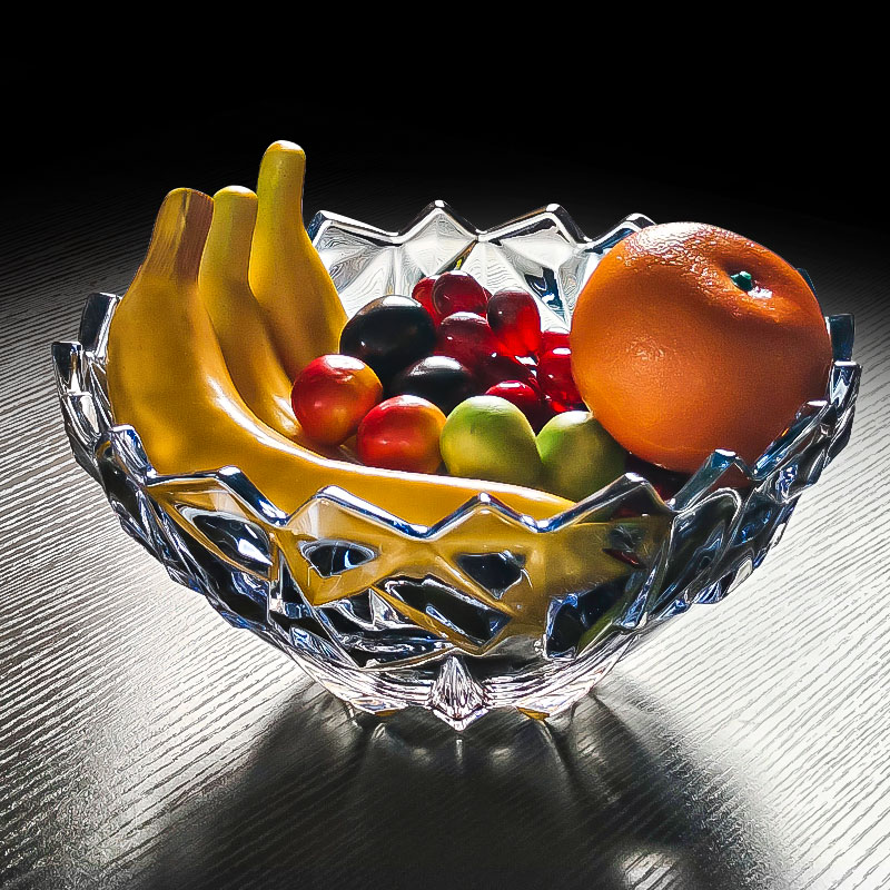 2025新款水晶玻璃大果盘水果盘家用盘子轻奢高端高级感精致高颜值
