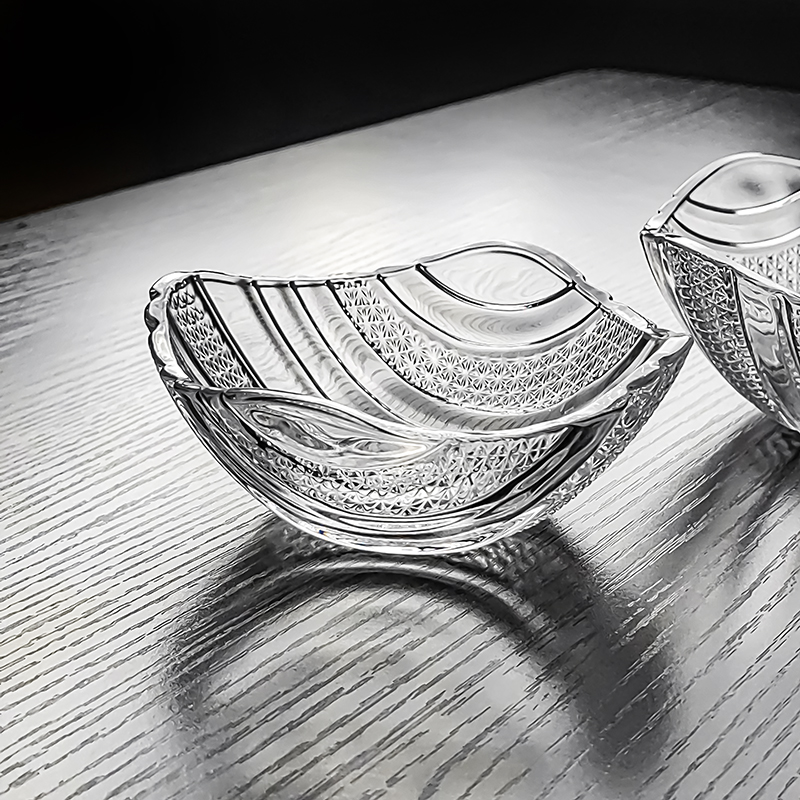 2025新款水晶玻璃碟金边精致