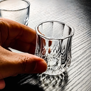 水晶玻璃一两小酒杯50ml毫升白酒杯1两杯子小盏洒怀家用高端精致