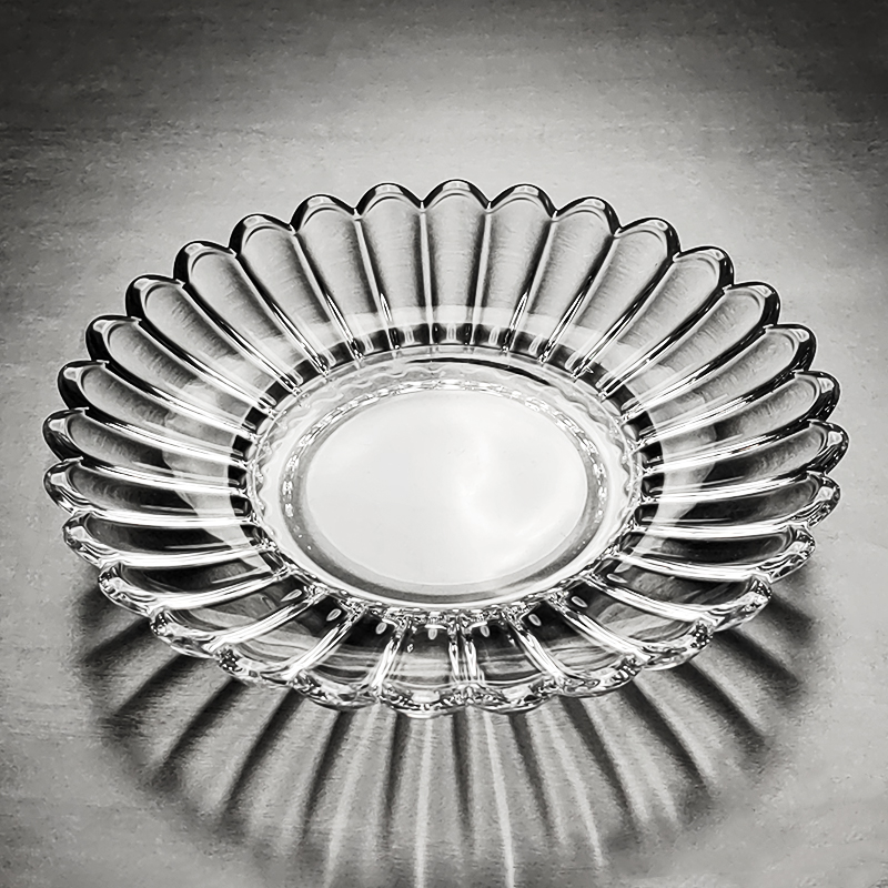 2025新款水晶玻璃精致小果盘水果盘干果碟高颜值客厅家用轻奢高端