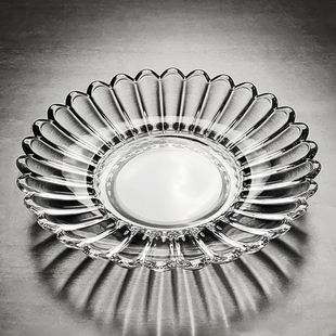 2025新款 水晶玻璃精致小果盘水果盘干果碟高颜值客厅家用轻奢高端