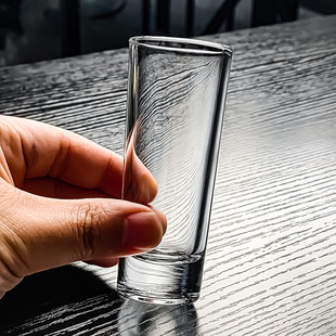 玻璃一两小酒杯白酒杯家用轻奢高档子弹杯子一口高级感细长直筒