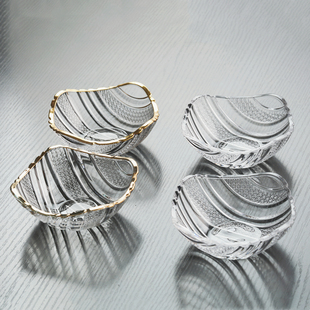 2025新款 水晶玻璃碟小蝶盘小碗盘子精致迷你碗果盘水果糖果甜品