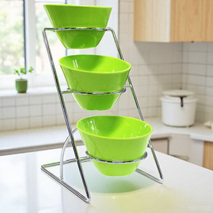 小菜展示盒小料台架子密安斜口碗调料架商用自助餐酱菜盘火锅容器