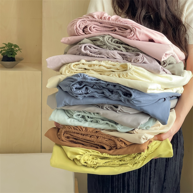 100支全棉磨毛单件床单