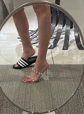 绝美小众款透明高跟鞋