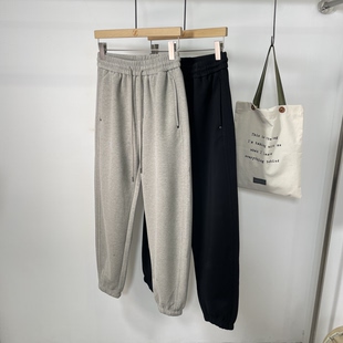 微腾2026春季新款高端极简束脚休闲裤男韩版宽松百搭针织运动卫裤