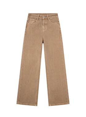 2026春款牛仔裤女显瘦直筒裤-多色可选-卡其咖啡灰色美式K50191