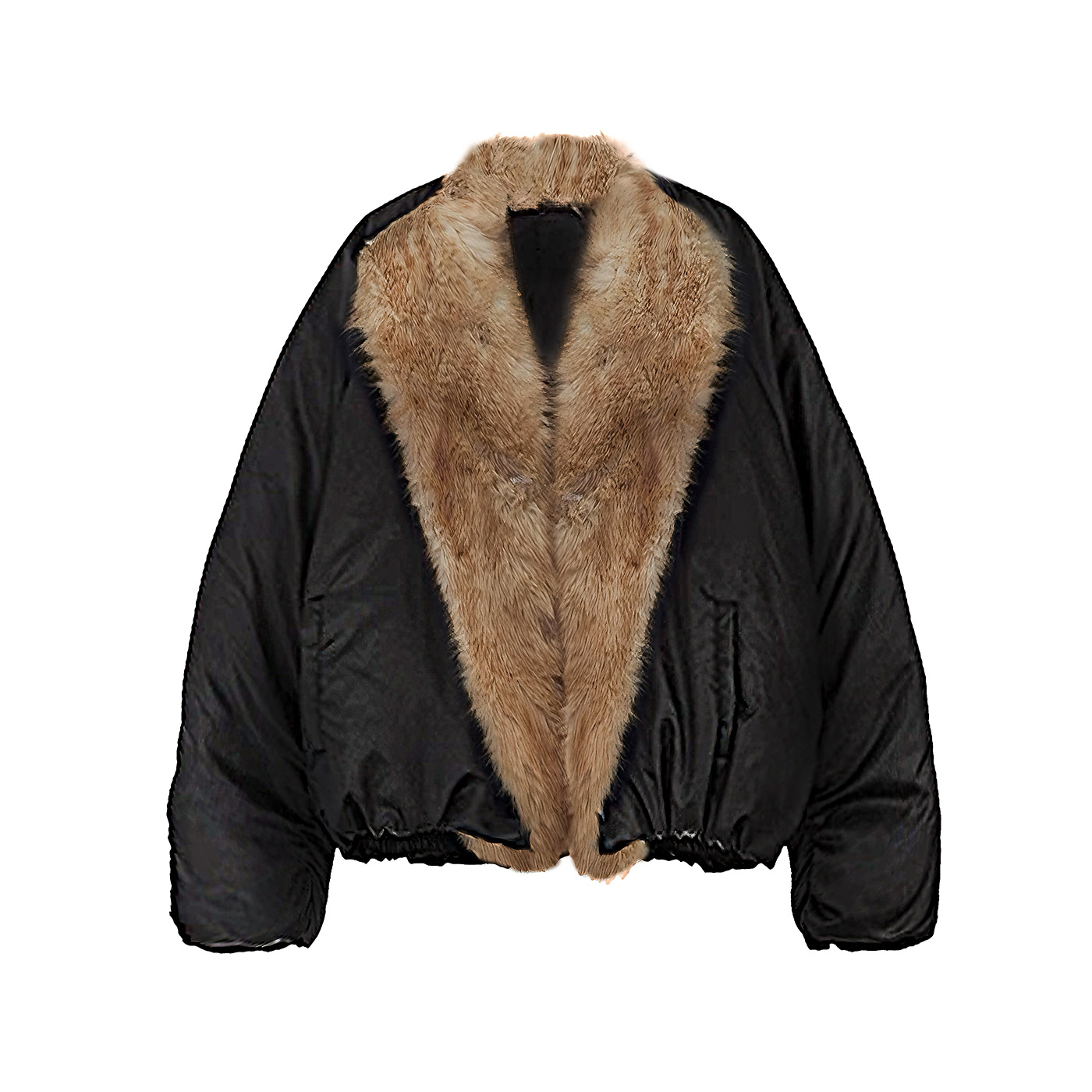 ARAR01 街头松弛保暖毛毛飞行服棉衣高级宽松厚实美拉德棉服