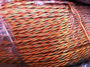 CAN花线2芯0.4平方 对绞线 双绞线汽车用线双色线 纯铜 耐寒