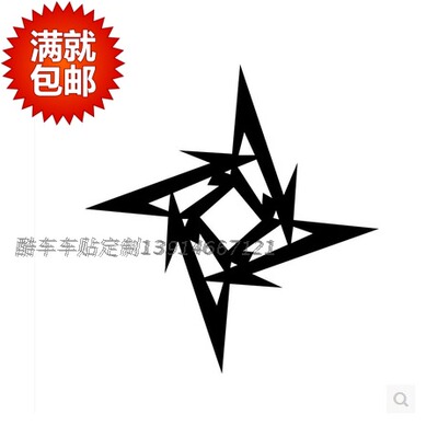 重金属乐队 吉他英雄 摇滚传奇 汽车车贴 反光贴纸 Metallica