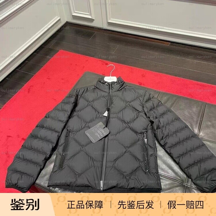 意大利奥莱 Moncler 男士薄款立领羽绒服 ATLAS 黑色 5码