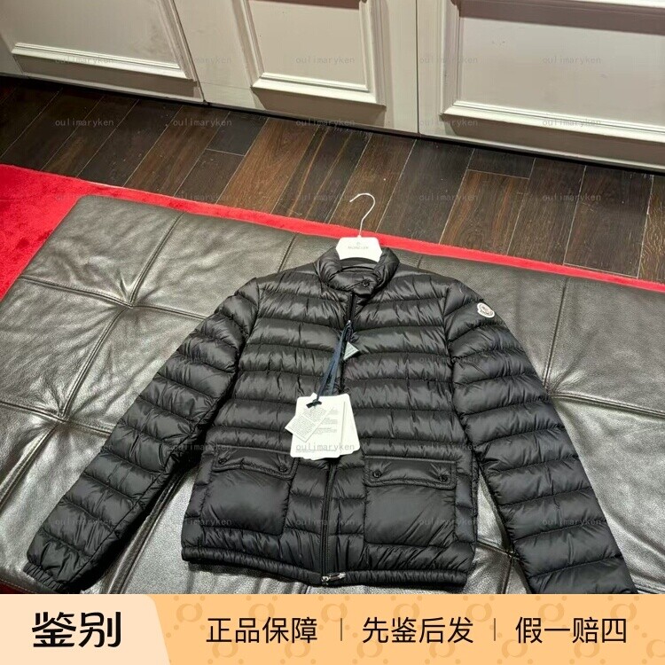 意大利奥莱 moncler 女士 轻薄款羽绒服 LEANL_P 黑色 1 2码
