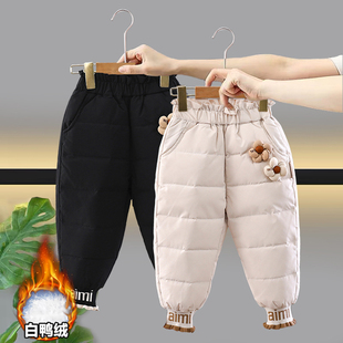 女童羽绒裤冬季加厚儿童东北保暖棉裤宝宝小女孩冬装一条过冬裤子