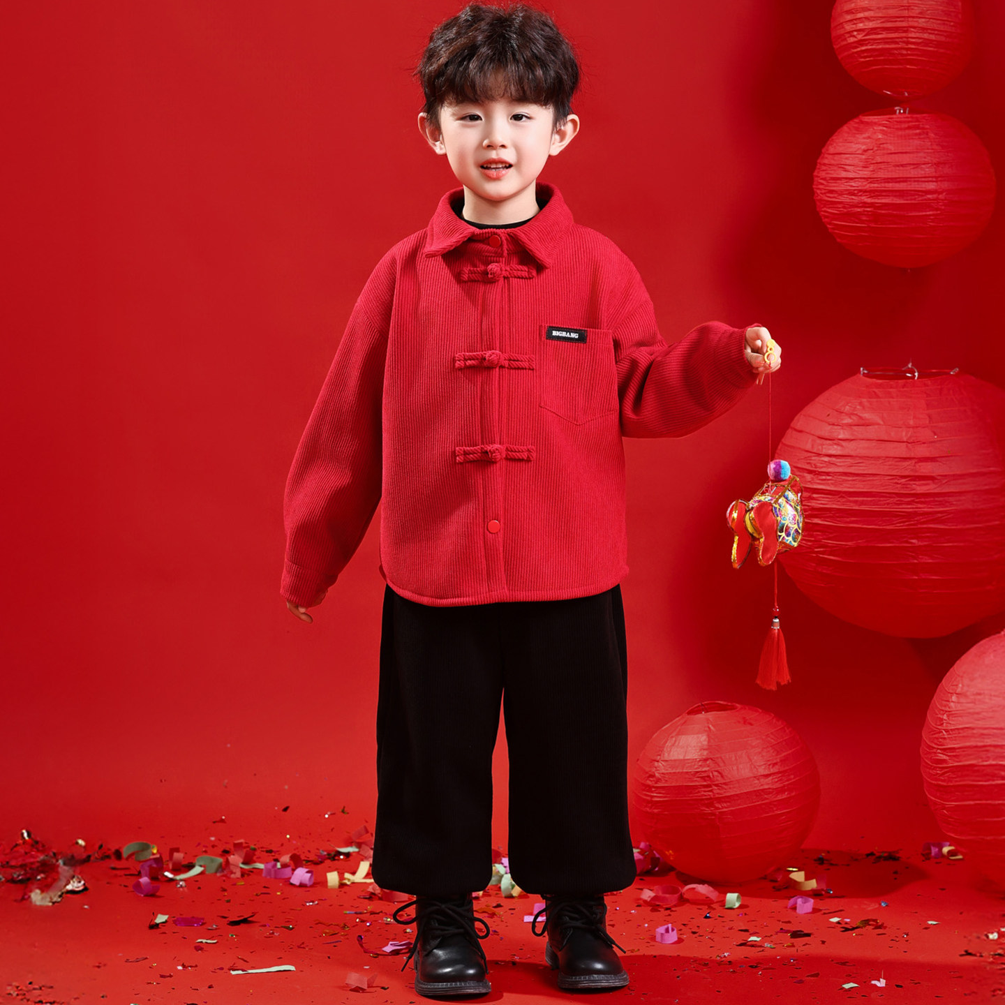 男童拜年服冬装汉服加绒儿童红色新年衣服周岁男宝礼服新中式唐装,童装/婴儿装/亲子装,唐装,淘宝优惠券,粉丝福利购,淘宝优惠卷