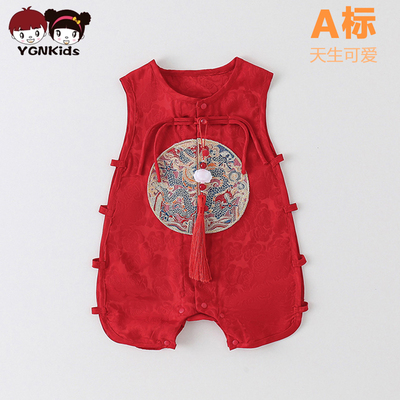婴儿夏夏季薄款衣服宝宝气连体衣